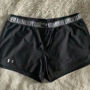 Under Armour shorts.